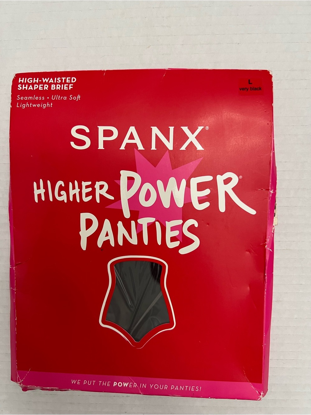 Spanx Higher Power Panties High-Waisted Shaper Brief - Black Size Large
